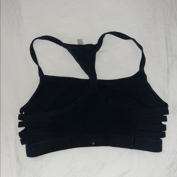 PINK Victoria's Secret Black Racerback Bralette with Side Cutouts - Picture 3 of 3
